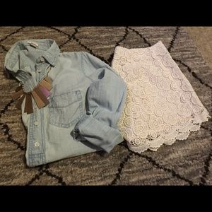 BR Flower Lace Shorts